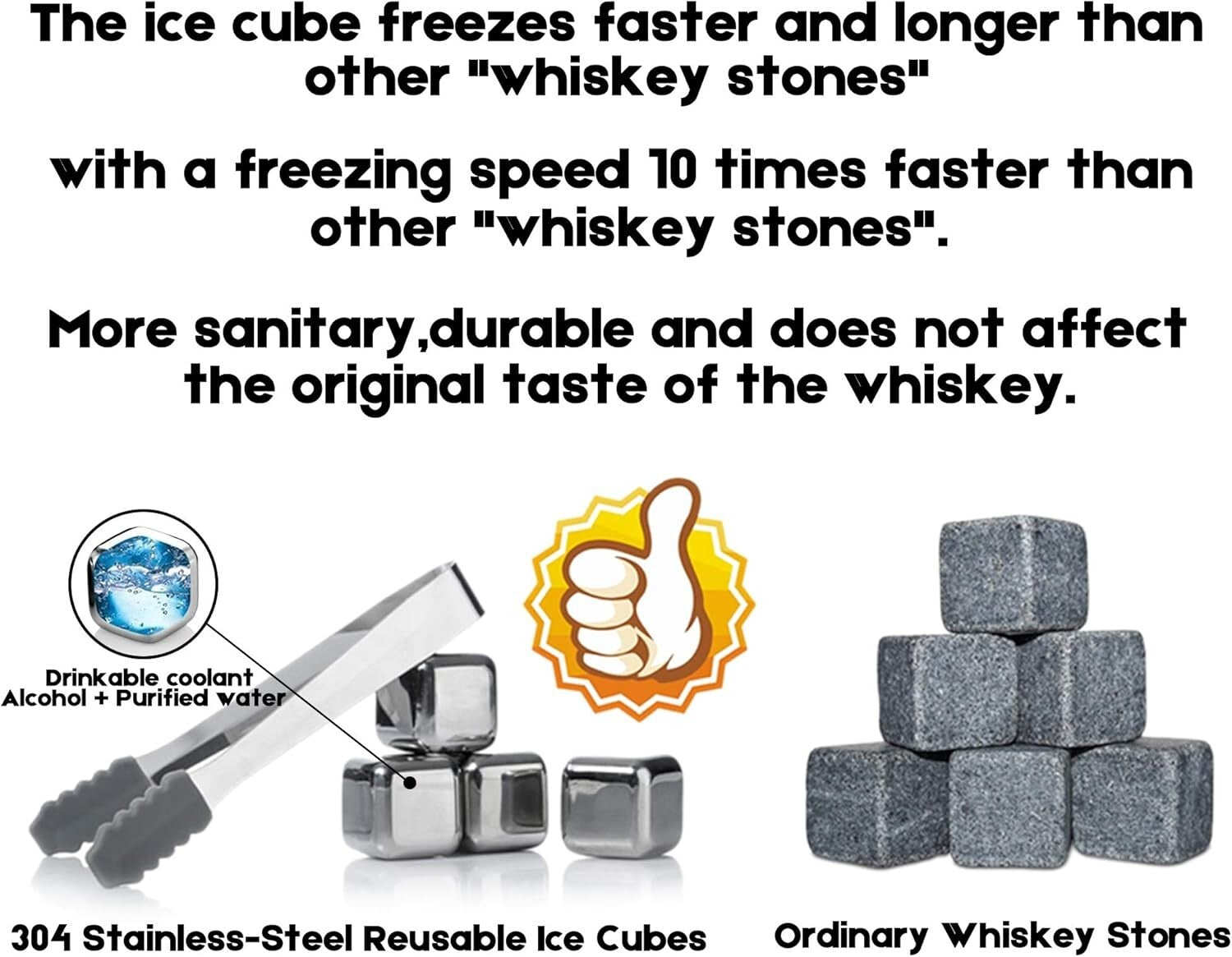 9-in-1 Globe Whiskey Decanter Set with Stainless Steel Stones & Cleaning Beads