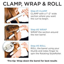 Load image into Gallery viewer, Quick Styling Rotating Curling Wand - 440°F with Automatic Shut-Off Feature