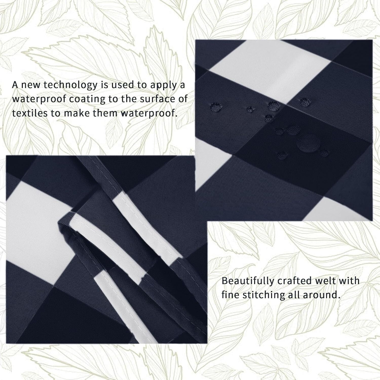 Durable Waterproof Table Runners - 12-Pack 14x108 Gingham for Parties & Weddings