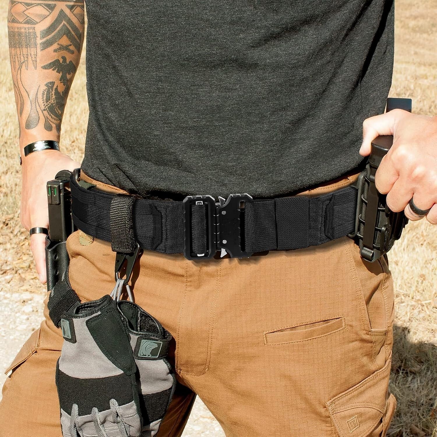 Adjustable Tactical Molle Combat Belt - Ultimate Gear Storage for Professionals