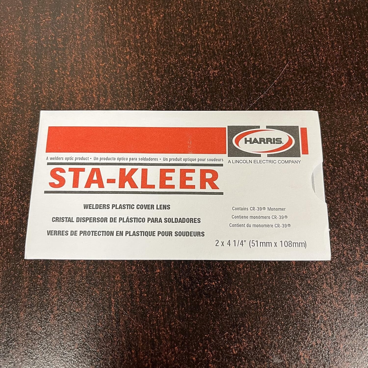 100 Pack Clear Plastic Lens Covers for Welding Helmet - 2" x 4.25" Size