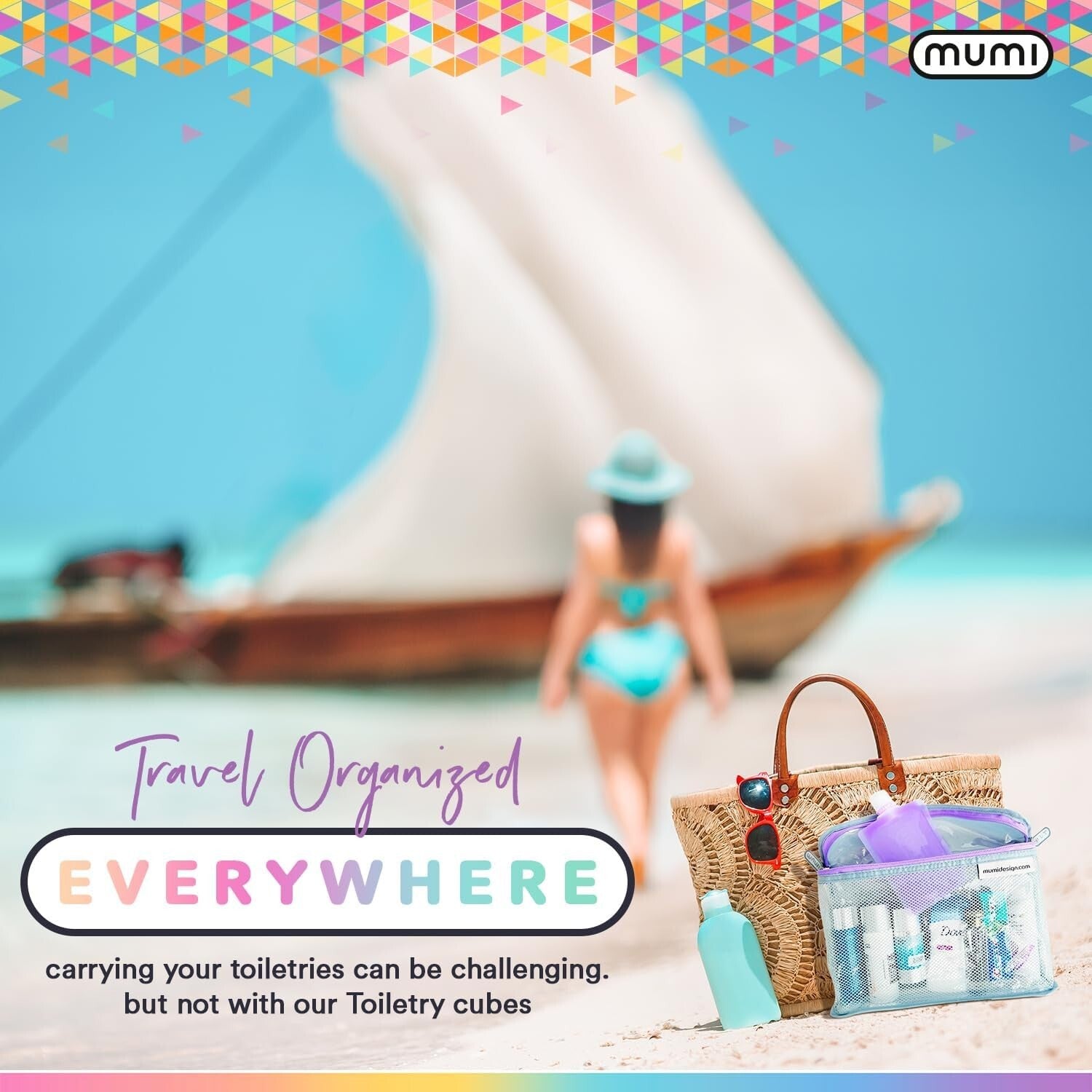 Compact and Durable Travel Toiletry Set – 3 Water-Resistant Bags for Essentials