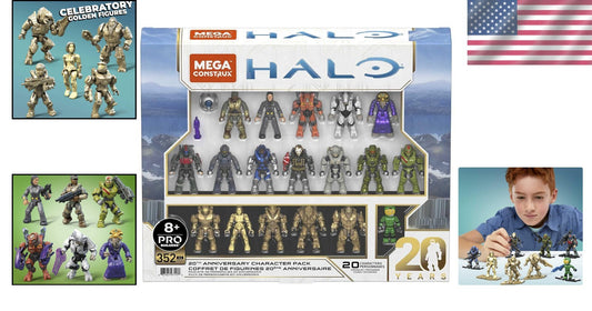 Exclusive 20th Anniversary Halo Character Pack with 20 Figures & Accessories