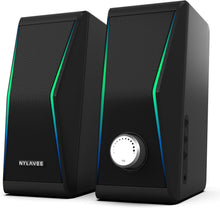 Load image into Gallery viewer, Compact Bluetooth Stereo Speakers with 14W Power and Dynamic Bass for Gaming