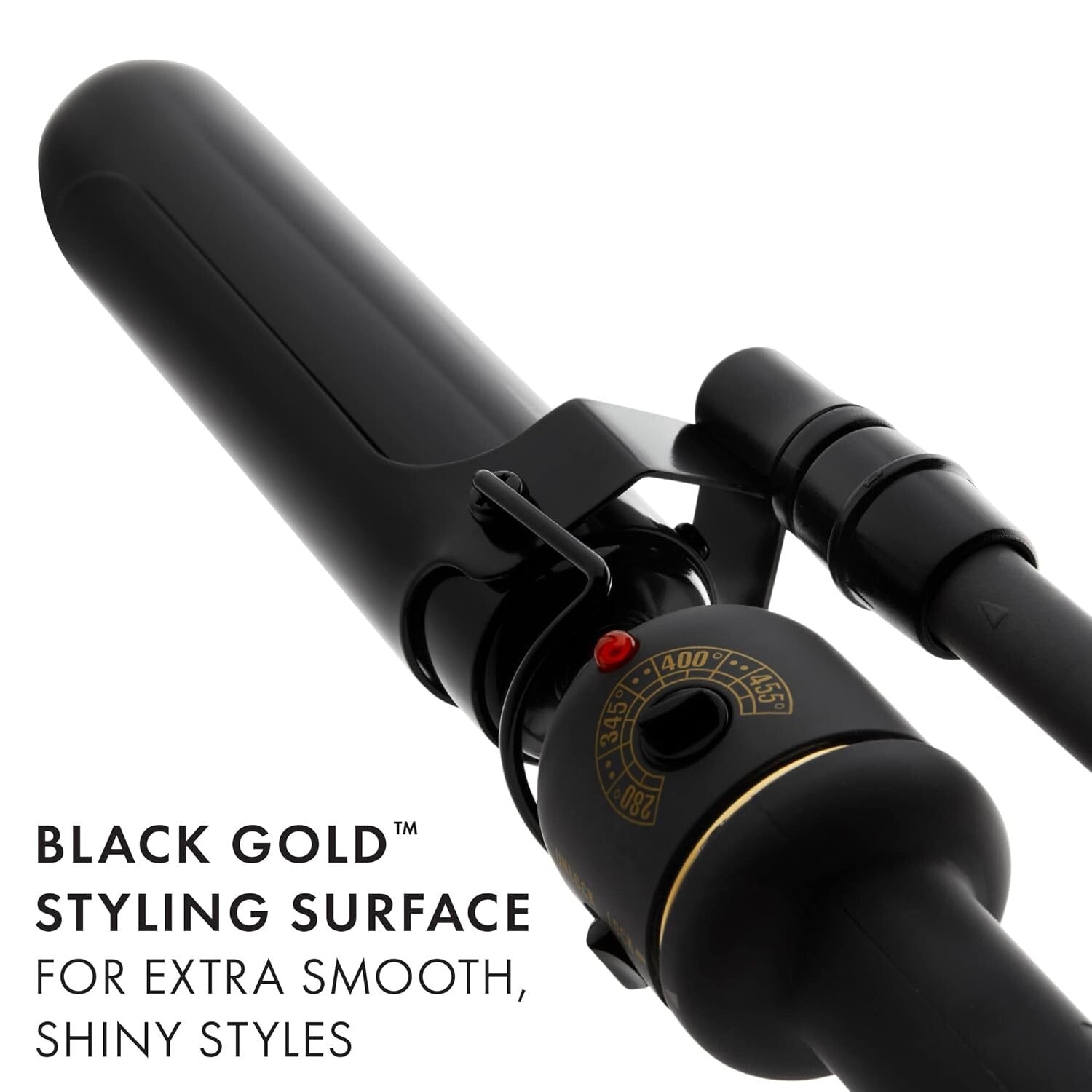 Professional Marcel Curling Iron 1-1/4” - Black Gold Technology for Sleek Styles