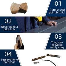 Load image into Gallery viewer, 29-Piece High-Speed Cobalt Stubby Drill Bit Set for Precision Metal Cutting