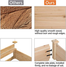 Load image into Gallery viewer, Natural Wood Raised Garden Bed - 8x4ft Planter for Healthy Vegetables &amp; Flowers