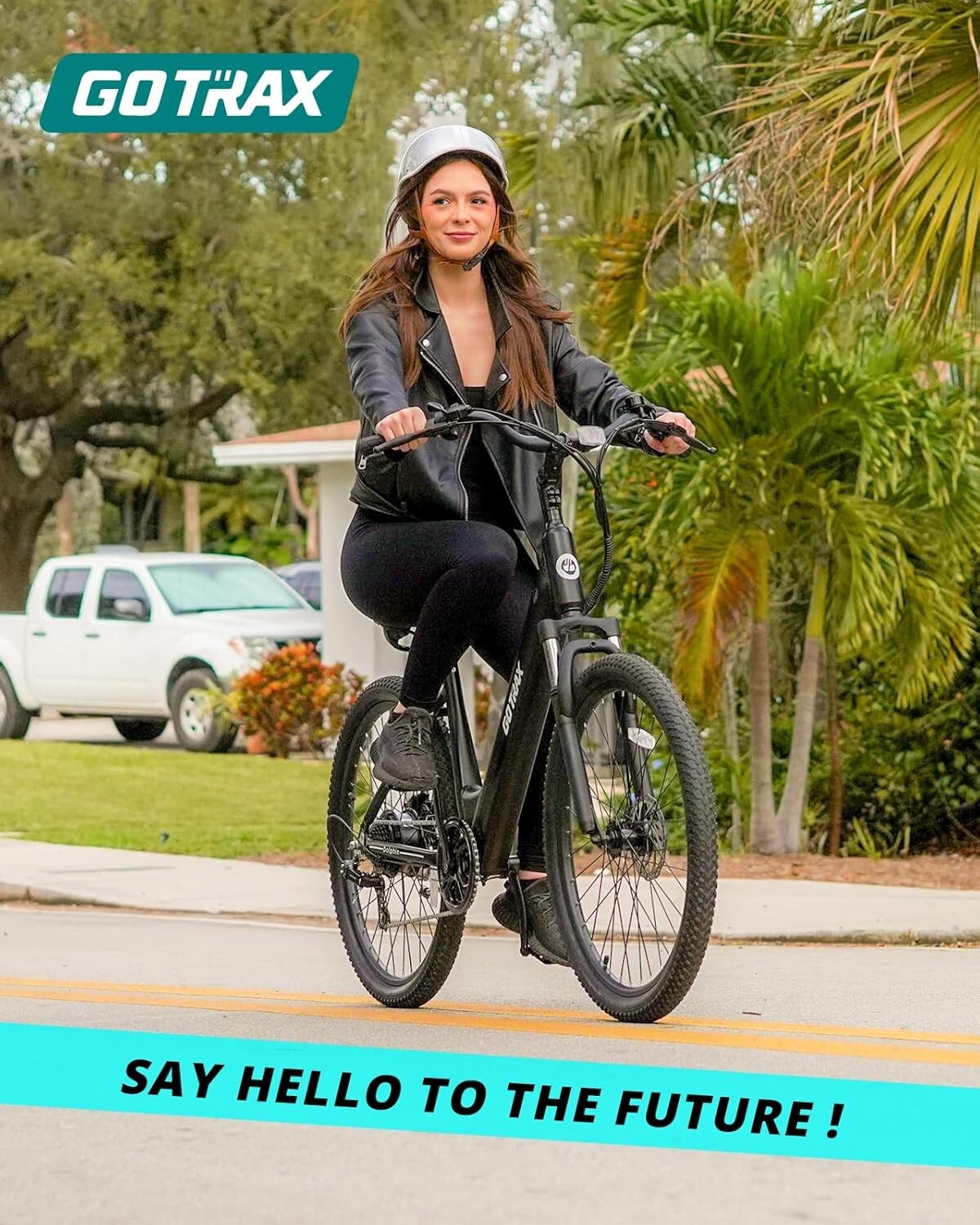 Electric City Bike with 5 Pedal-Assist Levels & 7-Speed for Urban Adventures