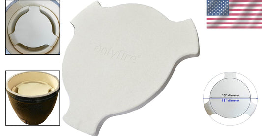 Big Green Egg 18" Pizza Stone Heat Deflector for Ultimate BBQ Experience