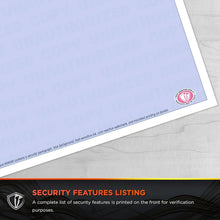 Load image into Gallery viewer, Environmentally Friendly Blue Security Paper - 500 Sheets, Perfect for Legal Use