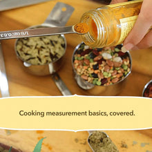 Load image into Gallery viewer, Long Handle Measuring Cups &amp; Spoons Set - 304 Stainless Steel, Dishwasher Safe
