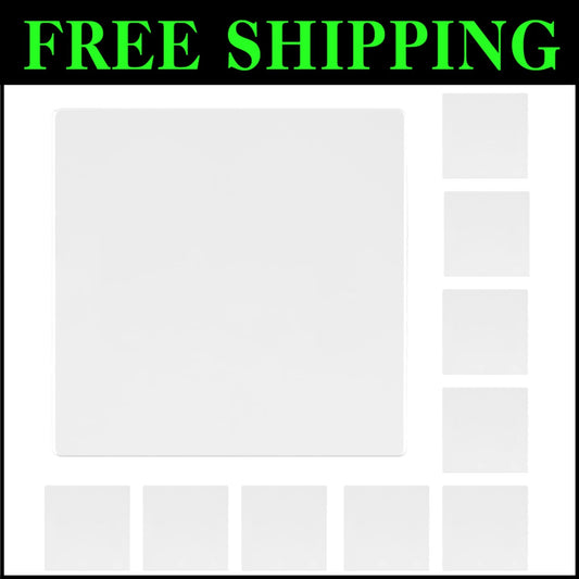 Elegant Midsize Double Blank Wall Plates - UL Listed & Easy Installation