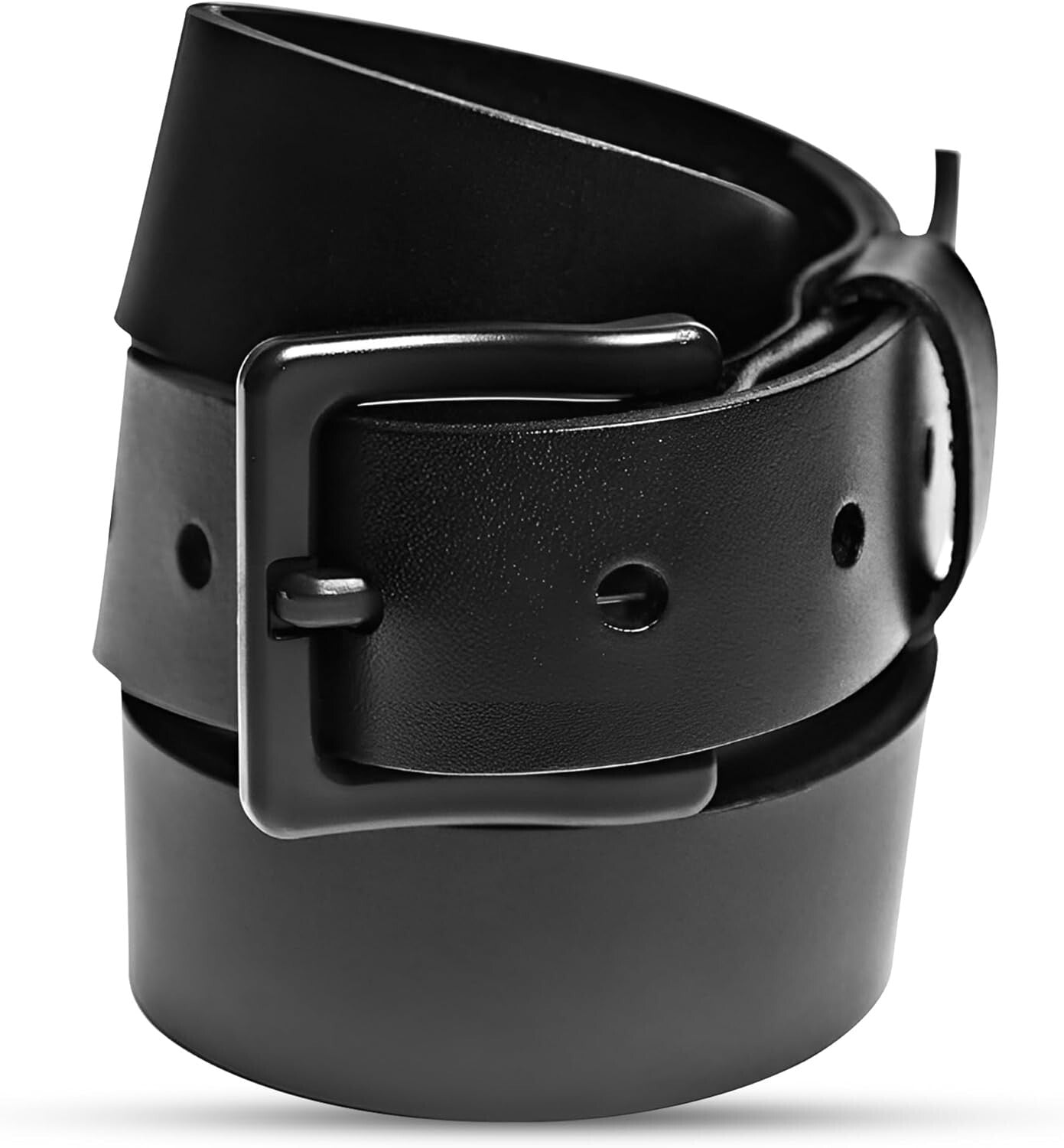 Fashionable 1 3/8” Metal-Free Leather Belt for Travel & Work – Black & Brown