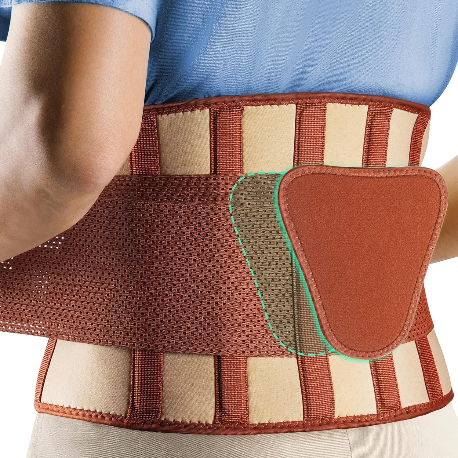 Adjustable Back Support Belt for Men and Women, L/XL, Effective Pain Relief
