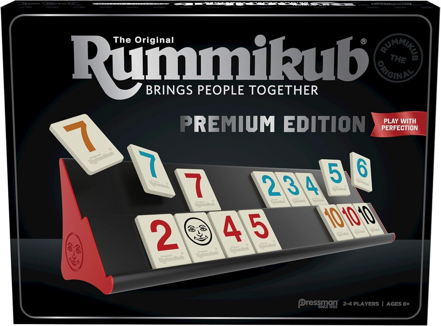 Elegant Rummikub Premium Edition: Complete Set with Engraved Tiles & Racks