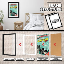 Load image into Gallery viewer, Stylish Comic Book Frame Set (16 Pack) with Flexible Wall/Tabletop Options