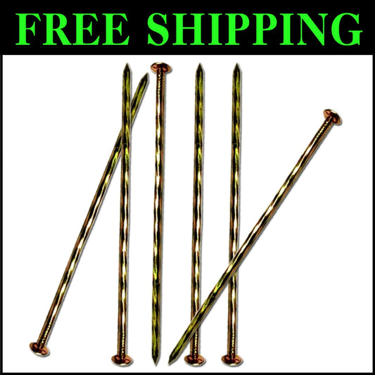 140 Pcs 6-Inch Spiral Metal Landscape Stakes for Enhanced Garden Stability