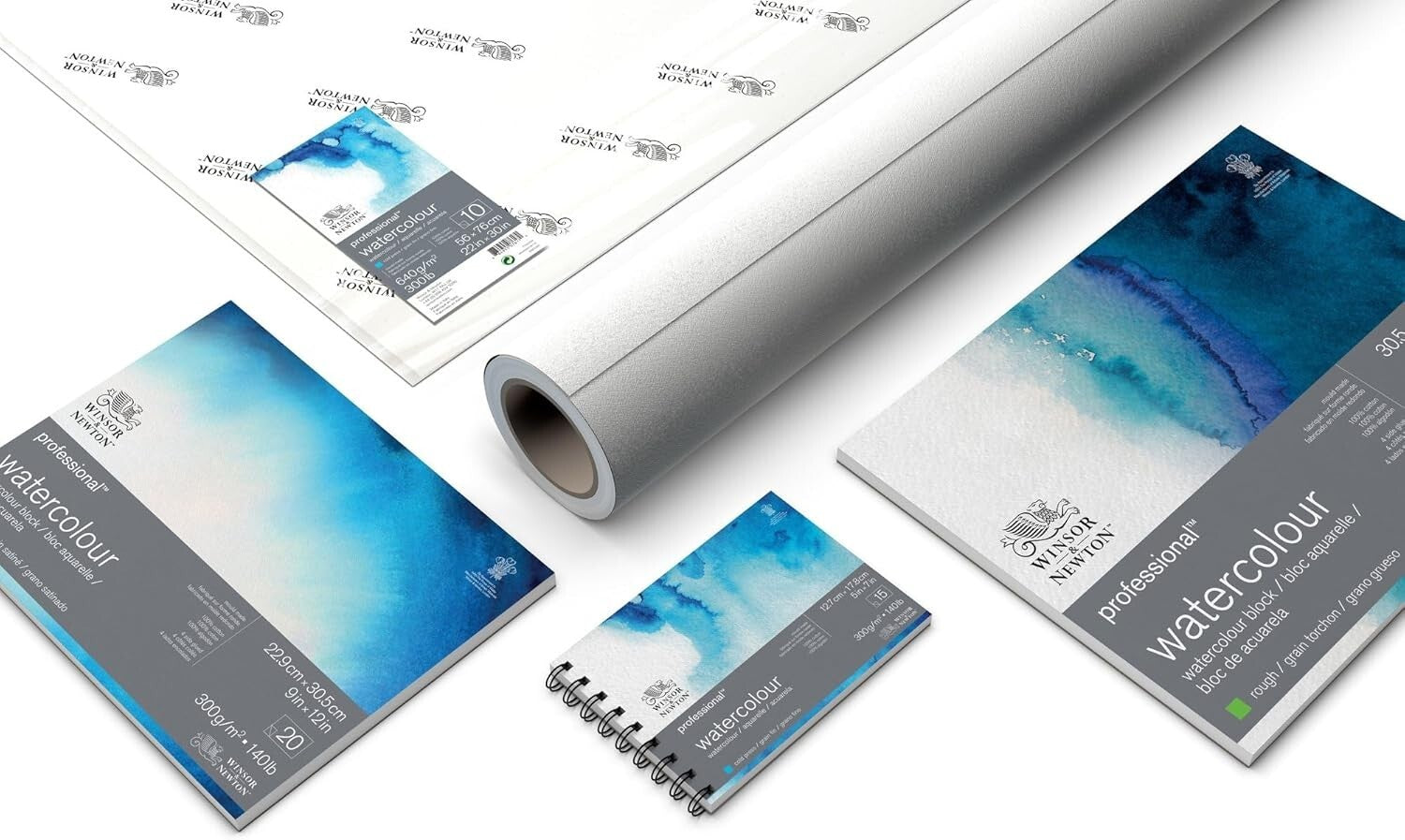 Resilient Watercolor Paper Block, 20 Sheets 9" x 12" - Ideal for Artists