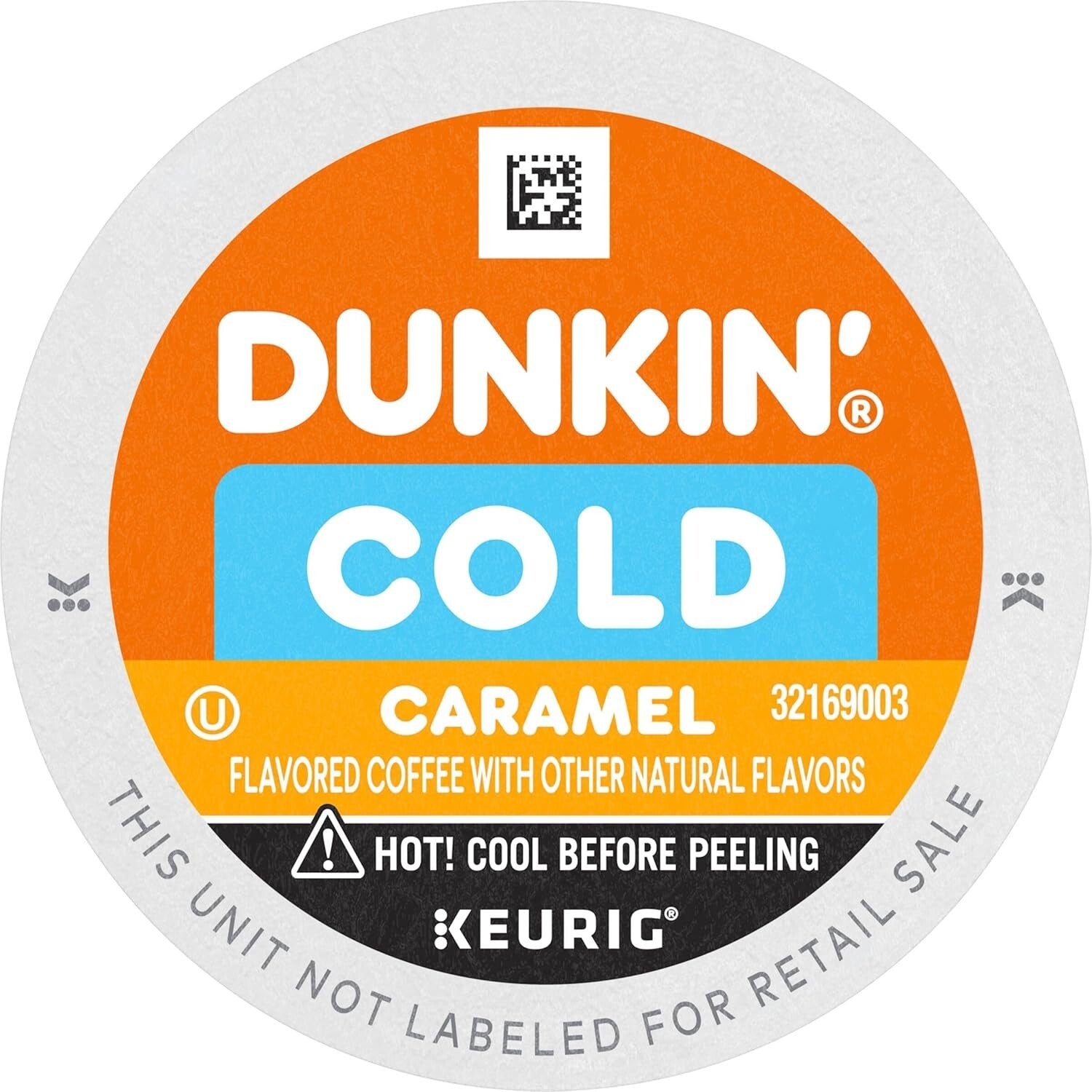 Bold Caramel Flavored Dunkin’ Iced Coffee K-Cup Pods - 60 Total Pods Inside