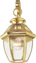 Load image into Gallery viewer, Handcrafted Solid Brass Wall Sconce with Clear Glass Shade for Outdoor Elegance