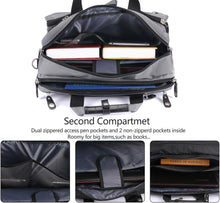 Load image into Gallery viewer, Versatile 18.4 Inch Convertible Laptop Briefcase Backpack &amp; Messenger Bag