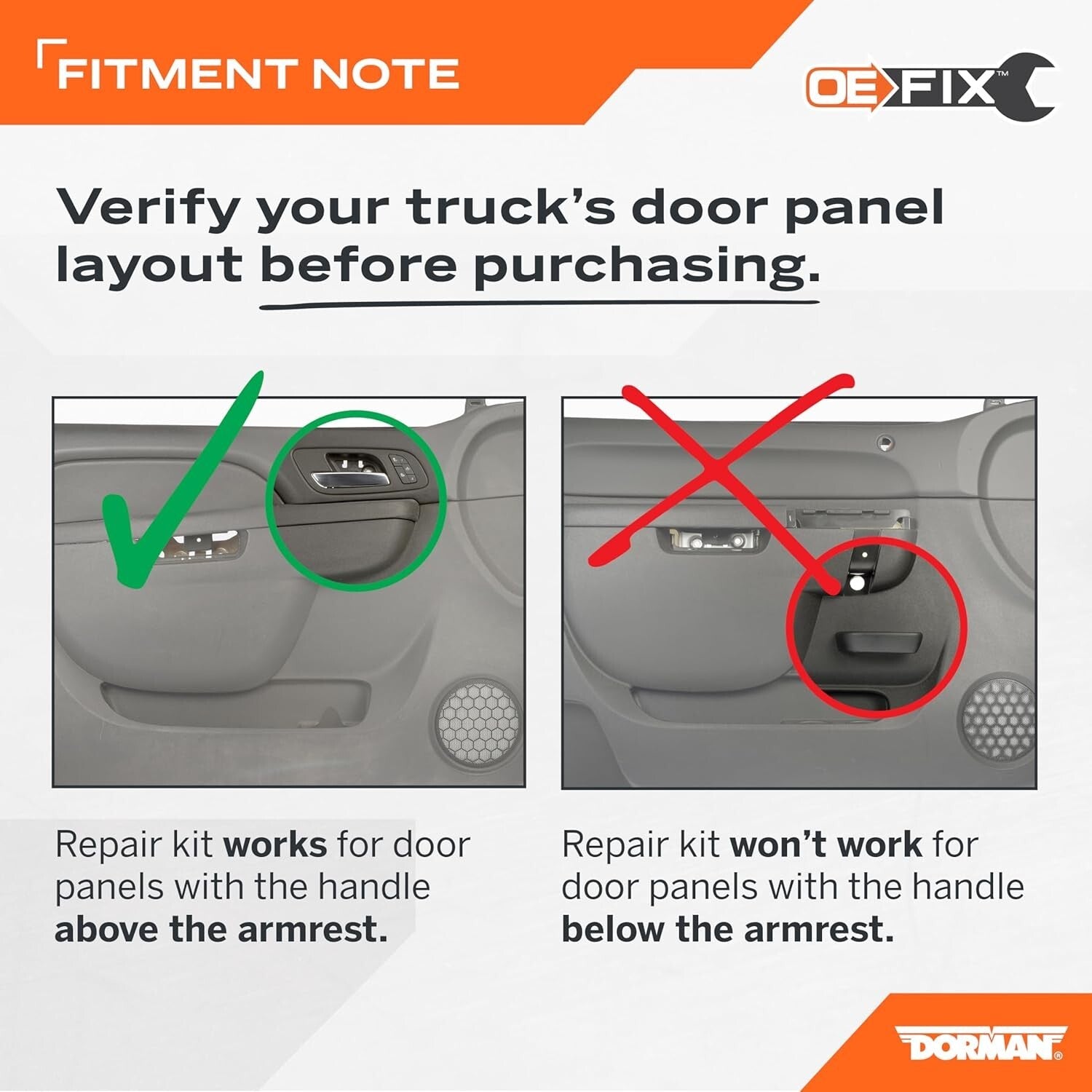 Durable Armrest Repair Kit for Chevrolet & GMC - Metal Skeleton, Black Finish