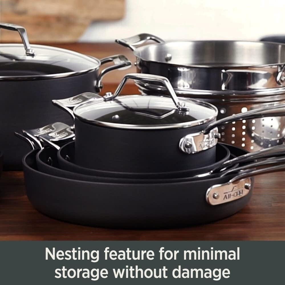 High-Performance 10-Piece Nonstick Cookware Set - Induction Compatible & Stylish