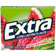Load image into Gallery viewer, Refreshing Extra Sweet Watermelon Gum - 20 Packs, 15 Sticks Each for On-the-Go