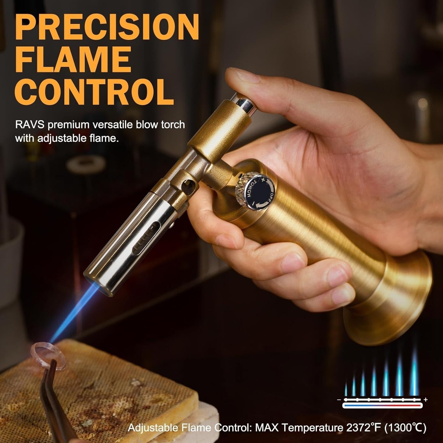 Premium Copper Butane Torch with Continuous Flame - Perfect for BBQ & Crafts