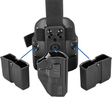 Load image into Gallery viewer, Adjustable Drop Leg Tactical Platform with Thigh Straps &amp; Holster Attachments