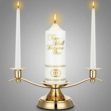 Load image into Gallery viewer, Premium Wedding Candle and Holder Set for Celebrations and Anniversaries