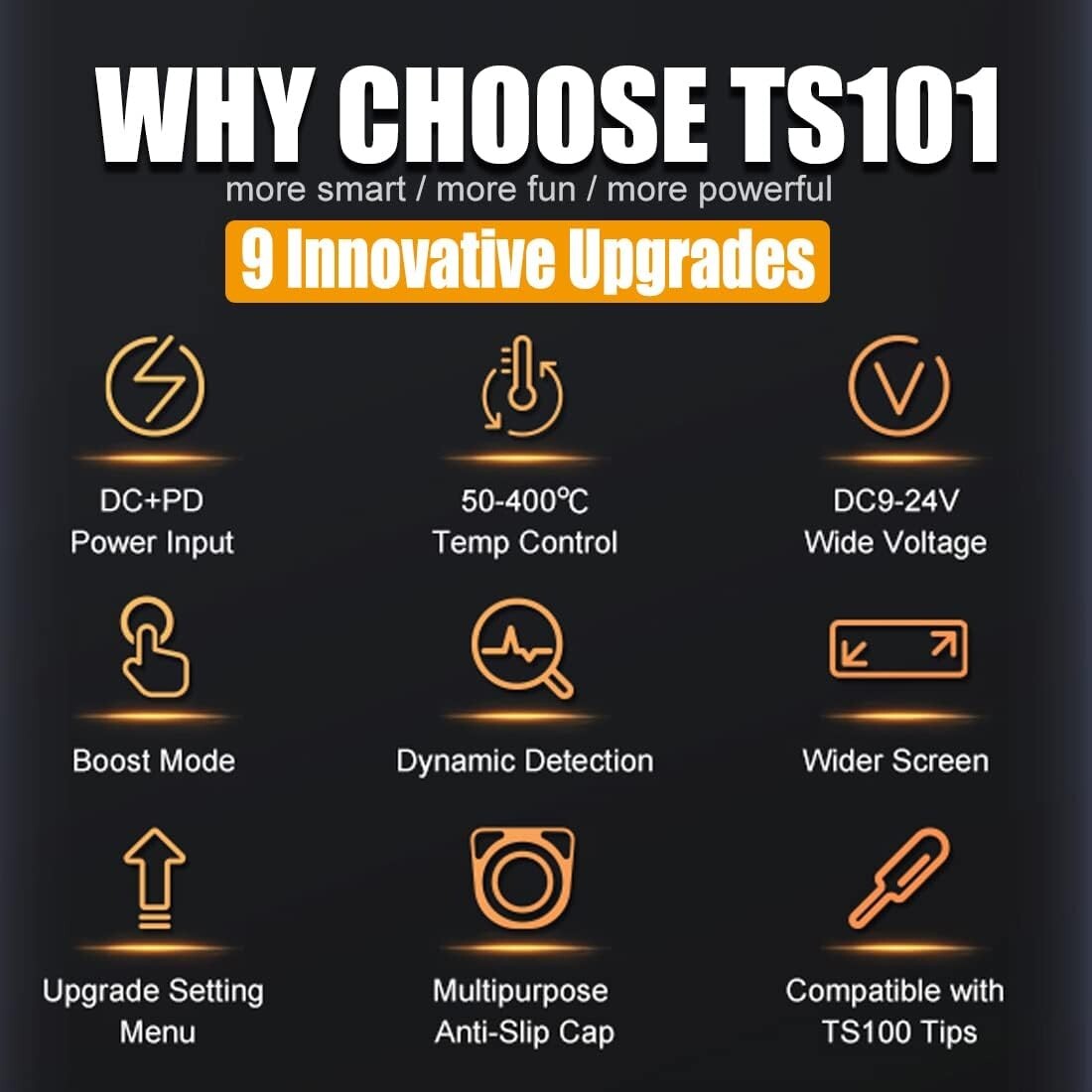 Fast Heating Programmable TS101 Soldering Iron Kit - Includes Everything Needed