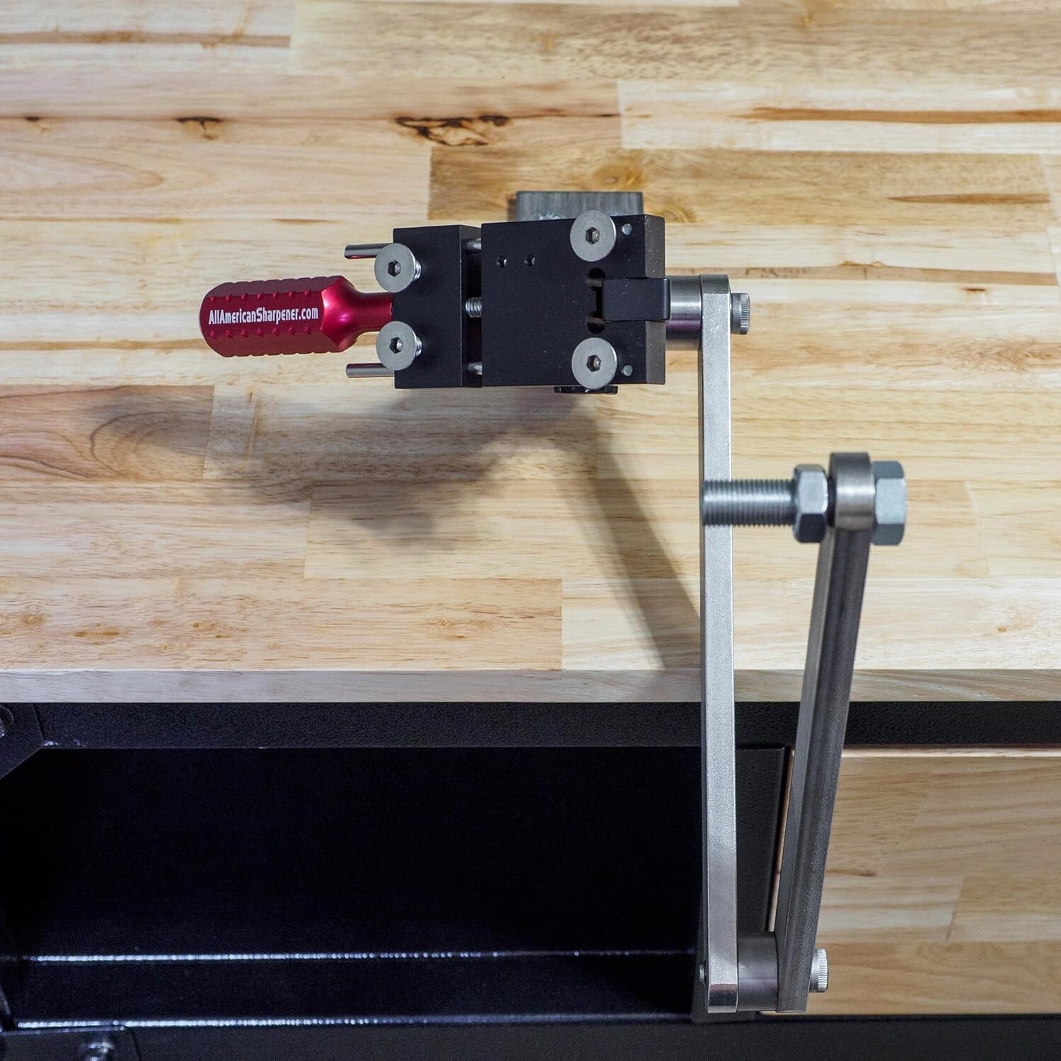 Stainless Steel Lawn Mower Blade Sharpener - Adjustable & Lightweight Design