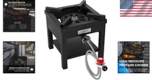 Load image into Gallery viewer, Professional-Grade Propane Burner with 275,000 BTU for All Outdoor Cooking