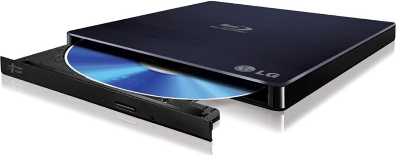 External LG Blu-ray Writer - Ultra-Slim, 6X Speed, USB 2.0, for Windows 10
