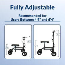 Load image into Gallery viewer, Versatile Knee Walker for Broken Foot Recovery - Transportable, 300 lbs Capacity