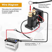 Load image into Gallery viewer, 500A Start 200A Rated Remote Control Battery Isolator with Pure Copper Cables