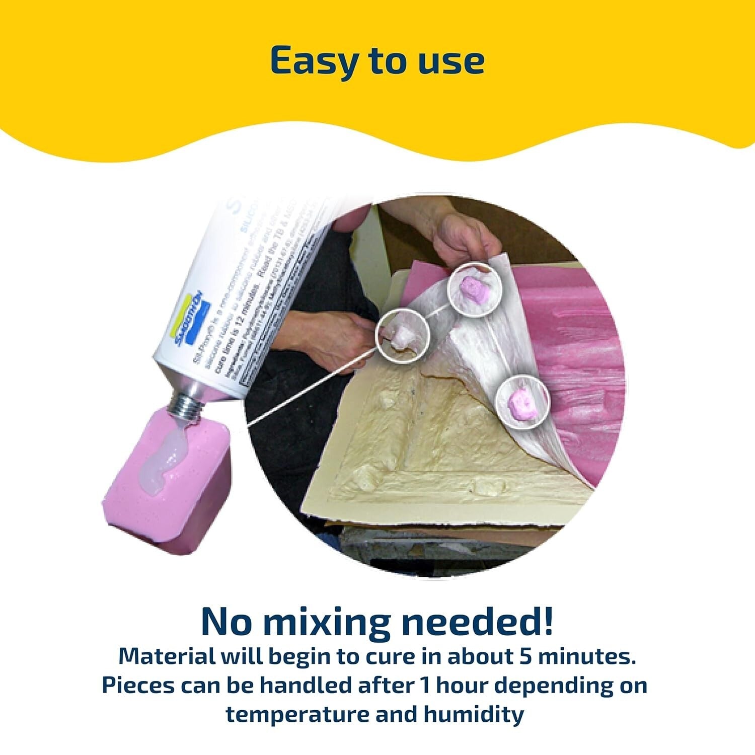 SIL-Poxy 3oz Silicone Rubber Adhesive - Strong, Skin Safe & Weather Resistant