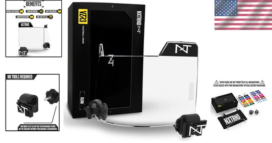 Lightweight Anti-Fog Football Visor for Adult & Youth Helmets - Tool-Free Setup