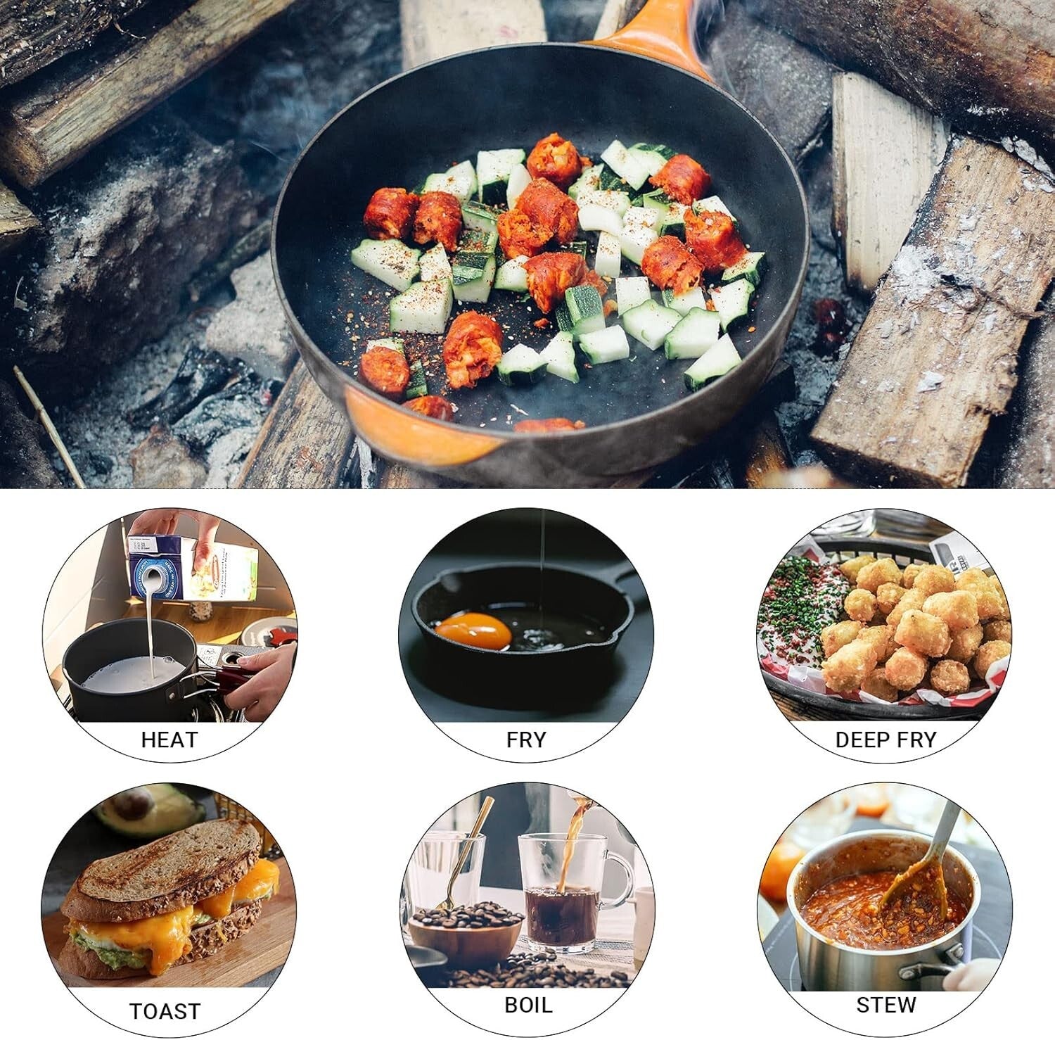 Durable Aluminum Backpacking Cook Set - 13 Pieces for Outdoor Adventures