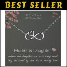 Load image into Gallery viewer, Elegant Dainty Infinity Necklace for Moms and Daughters - Gift Box Included