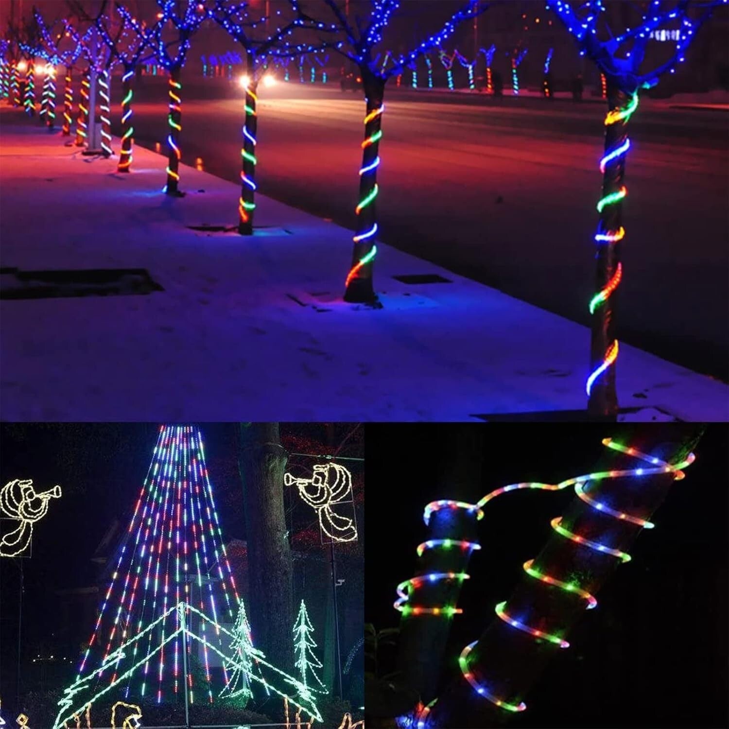 720 LED Flexible Tube Lights - Timed, Waterproof Rope Lights for Outdoor Fun
