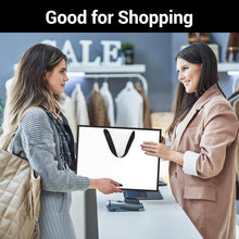Load image into Gallery viewer, Elegant Black/White Gift Wrap Bags - 50 Count, Perfect for Parties and Retail