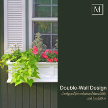 Load image into Gallery viewer, 5-Foot Black Window Box with Overflow Drainage - Weatherproof Flower Planter
