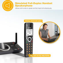 Load image into Gallery viewer, Long-Range 4-Handset Cordless Home Phone with Smart Call Blocker &amp; Speakerphone