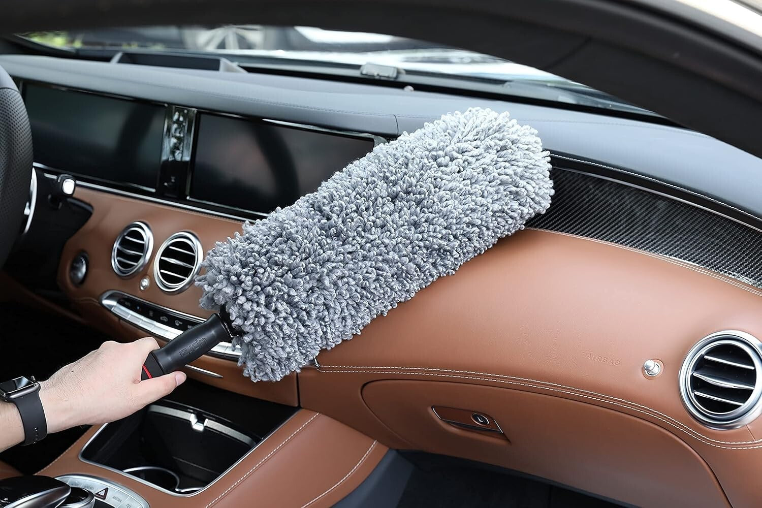 All-in-One Car Cleaning Duster Set with Extendable Handle - Ideal for SUVs & RVs