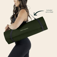 Load image into Gallery viewer, Solana Extra Thick 1-Inch Yoga Mat with Strap - Non-Slip Comfort in Wild Spruce