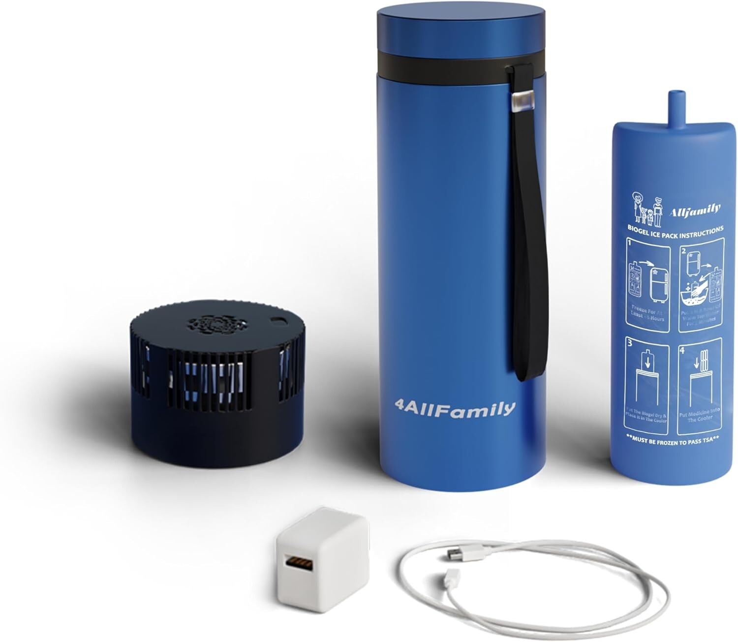 Explorer Travel Insulin Cooler with USB Charge: Keeps Medications Safe 72 Hours