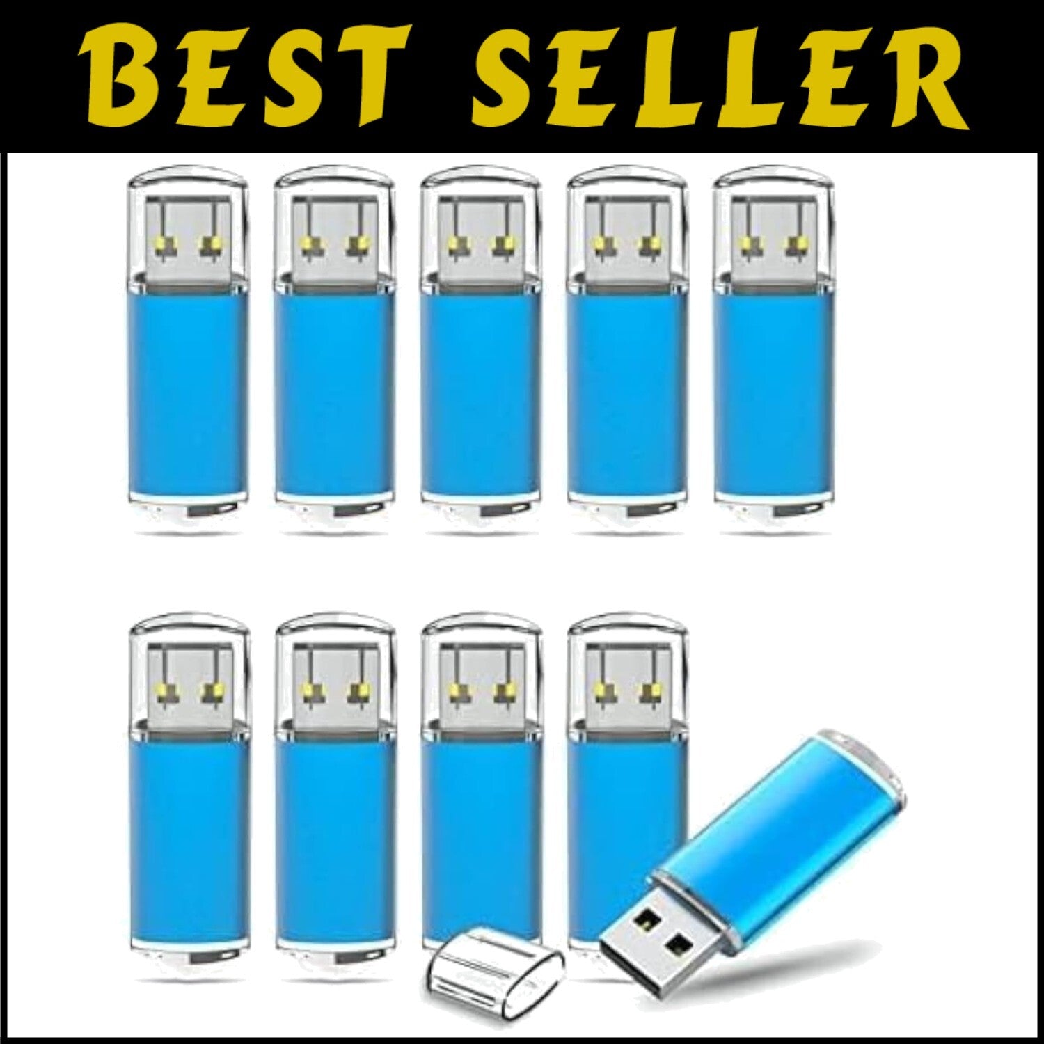 Premium 50-Pack 4GB USB Drives - Fast Transfer & Protective Cap Included