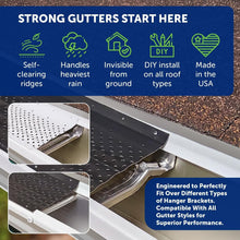 Load image into Gallery viewer, LeafTek Gutter Guards 5" x 32' – Ultimate Debris Defense for Eaves and Gutters